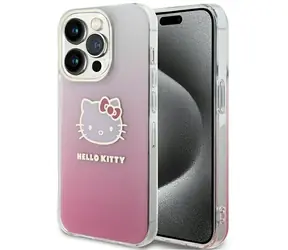 Hello Kitty IML Gradient Zadní Kryt pro Apple iPhone 14 Pro Max růžová / Kryt na mobilní telefon