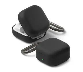 Ringke Silicone Case Samsung Galaxy Buds 4 Pro/4 černá / Pouzdro pro sluchátka / silikonové