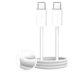 Puro Fabrik 4 bílá / Kabel USB-C - USB-C / opletený / 100 W / 1 m
