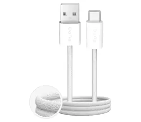Puro Fabrik 2.0 bílá / Datový kabel / USB-A / USB-C / 10 W / 1,5 m