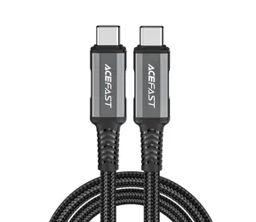 Acefast C1-09 šedo-černá / Kabel USB-C - USB-C / USB4 / PD3.1 / 5A / 1 m