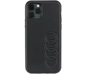 Audi Synthetic Leather kryt pro Apple iPhone 11 Pro černá / Zadní kryt