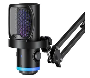 BOYA CastMic G40B černá / Herní mikrofon / s ramenem / USB-C / drátový