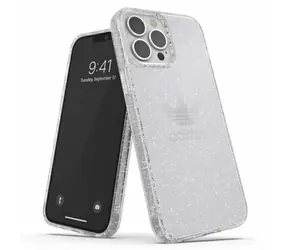 Adidas OR Protective Clear Case Glitter transparentní stříbrná / Zadní kryt / Apple iPhone 13 Pro Max