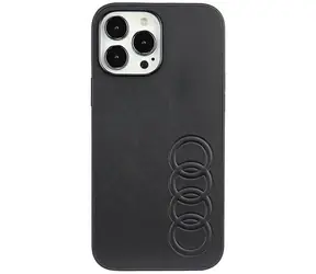 Audi Synthetic Leather kryt pro Apple iPhone 13 Pro Max černá / Zadní kryt