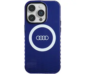 Audi IML Big Logo modrá / Zadní kryt pro Apple iPhone 14 Pro / MagSafe
