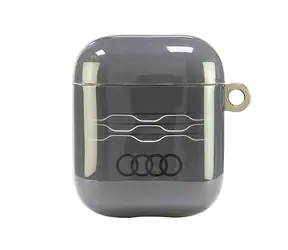 Audi IML Geometric Pattern pouzdro pro Apple AirPods 1 a 2 šedá / Pouzdro / IML technologie