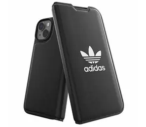Adidas OR Booklet Case BASIC iPhone 14 černá/bílá / Pouzdro / typu kniha / Apple iPhone 14 6.1"