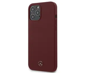 Mercedes Silicone Line červená / Kryt / pro Apple iPhone 12 Pro Max / Silikonový