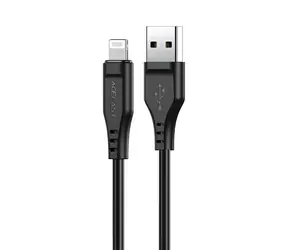 Acefast C3-02 černá / Kabel USB-A - Lightning / MFi certifikace / 2,4A / 1,2 m