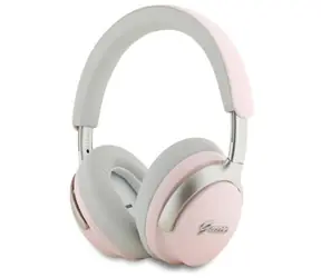 Guess Metal Script Logo Pink / Bezdrátová sluchátka / Do uší / ANC/ENC