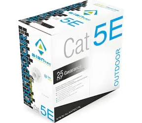 Alantec KIU5OUTZ305 šedá / Síťový kabel / Cat5e / U/UTP / venkovní gelový / 305 m