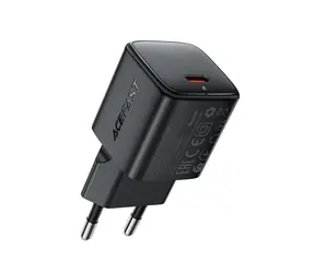 Acefast A117 GaN nabíječka černá / USB-C / PD 20W