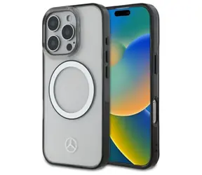 Mercedes Printed Logo průhledná / Zadní kryt / MagSafe / pro iPhone 16 Pro