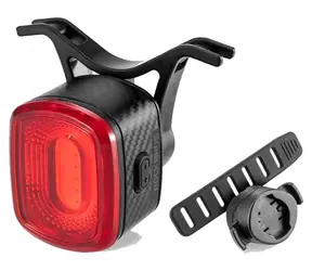 Rockbros Q2S černá / Zadní světlo na kolo / LED / Smart Stop System / USB-C nabíjení