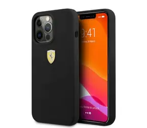 Ferrari Zadní kryt Silicone MagSafe pro Apple iPhone 13 Pro černá / Zadní kryt / Silikon / MagSafe