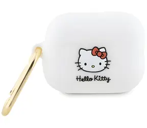 Hello Kitty Pouzdro 3D Kitty Head pro AirPods Pro 2 bílá / Pouzdro / AirPods Pro 2 (2022/2023) / Silikon