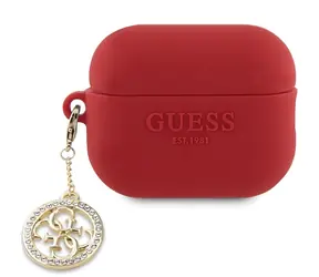 Guess GUAP23DSLGHDF 4G Diamond Charm červené / Pouzdro / AirPods Pro 2 / guma