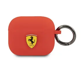 Ferrari Silikonové pouzdro AirPods 3 červené / Pouzdro / Silikon