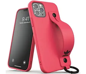 Adidas OR Hand Strap Case iPhone 12/12 Pro růžová / Kryt / s poutkem na ruku / Apple iPhone 12