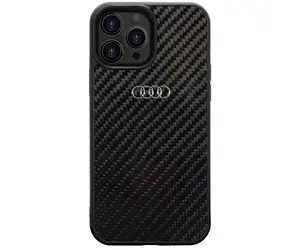 Audi Carbon Fiber černá / Zadní kryt / Apple iPhone 14 Pro Max / karbonový vzhled