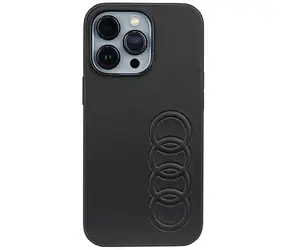 Audi Synthetic Leather kryt pro Apple iPhone 13/13 Pro černá / Zadní kryt