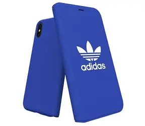 Adidas OR Booklet Case Canvas modrá / Pouzdro typu kniha / Apple iPhone X, iPhone Xs
