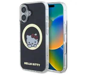 Hello Kitty IML Sweet Kitty MagSafe černá / Zadní kryt / Apple iPhone 16