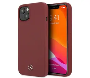 Mercedes Silicone Line červená / Zadní kryt / pro Apple iPhone 13