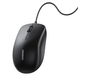 Ugreen drátová optická myš černá / Myš / USB / optická