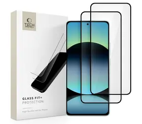 Tech-Protect Glass Fit 2-Pack černá / Tvrzené sklo / Xiaomi Redmi Note 14 4G/5G