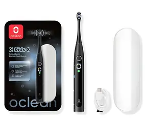 Oclean X Kids Set černá / Dětský sonický zubní kartáček / cestovní pouzdro / 5 režimů / 72 000 kmitů