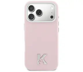 Karl Lagerfeld Karl Head Logo růžová / Zadní kryt / MagSafe / iPhone 17