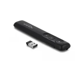 DeLock USB Laser Presenter černá / Prezentér / Laserové ukazovátko / USB přijímač