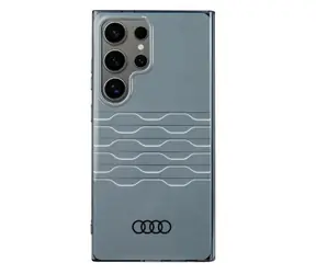 Audi IML Geometric Pattern šedá / Pouzdro / Samsung Galaxy S24 Ultra (SM-S928) / hardcase