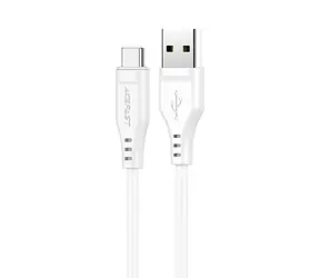Acefast C3-04 bílá / Kabel / USB-C (M) - USB-C (M) / 1,2 m / 3A