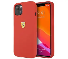 Ferrari Silikonové pouzdro iPhone 13 mini červené / Pouzdro / Silikon / iPhone 13 mini