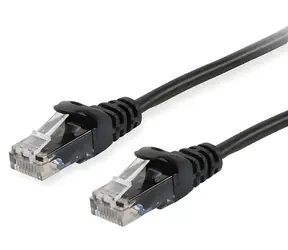 Equip Cat6a černá / Patch kabel / U/UTP / RJ-45 / 0,15 m / LSZH