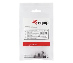 Equip 133477 černá/šedá / Adaptér USB-C / USB4 Gen 4 / 40 Gbit/s / PD 240W / lomený 180° / 2 ks