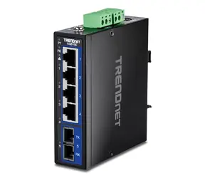 TRENDnet TI-G51SC / Switch / Průmyslový / DIN lišta / 4x Gigabit RJ-45 / 1x SFP / Unmanaged