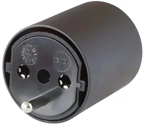 Brennenstuhl FIX-adaptér DE/CH černá / Cestovní adaptér / T12 - Schuko / 3pólový / 230V
