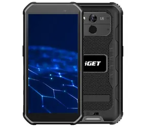 iGET T1 6+128GB černá / odolný telefon / 5,5" / IP68 / BT / DualSIM / 13MP+8MP / 5050 mAh