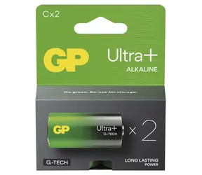 GP Ultra Plus C (LR14) / Alkalická baterie / 1,5 V / 2 ks