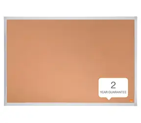 NOBO Essentials 90x60 cm / Korková nástěnka / ALU rám