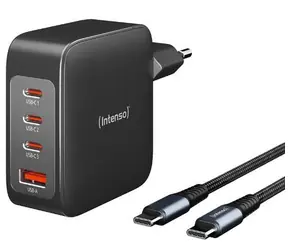 Intenso Power Adapter 140W černá / Nabíjecí adaptér / USB-C kabel 2m / 140W / 5A