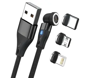RealPower MagneticCharge3 černá / Magnetický nabíjecí kabel / USB-A / 3 A / 1 m / 6 adaptérů