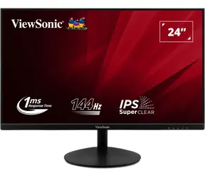 24" ViewSonic VA24E2-H černá / Monitor / IPS / FHD 1920x1080 / 144Hz / 250cd/m2 / HDMI / VESA 75x75
