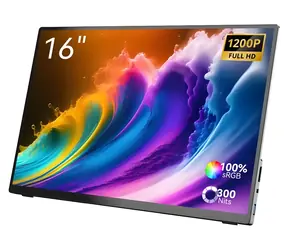 16" Minix SF16T černá / Přenosný monitor / IPS / FHD 1920×1200 / dotykový / 120Hz / USB-C