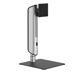 Equip 650129 stříbrná / Stolní držák pro monitor / 17-49" / VESA 75-100 mm / nosnost 18 kg / 360°