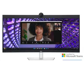 34" DELL P3424WEB černá / Monitor / IPS / WQHD / 21:9 / 60Hz / 8ms / Webkamera